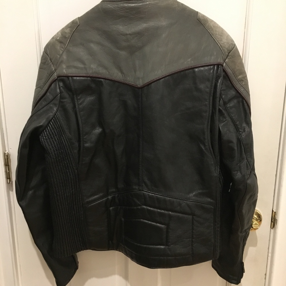 Distressed Vintag 90’s 80’s 1990 Rex Marsee Cafe Racer Motorcycle Jacket - Picture 6 of 8